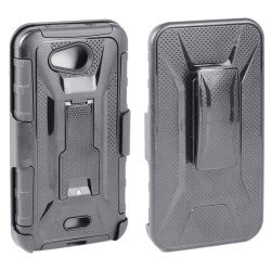 Kyocera Hydro Wave C6740 Holster Combo Belt Clip Case (Black)